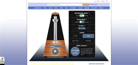 Online metronome .